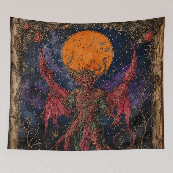 Item preview, Medieval Demon Art designed and sold by TheDarkWardrobe.