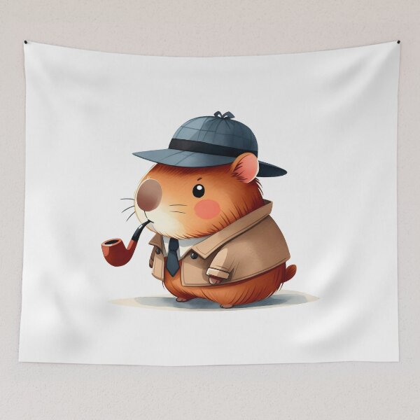Item preview, Capybara Detective designed and sold by Polarisofficial.