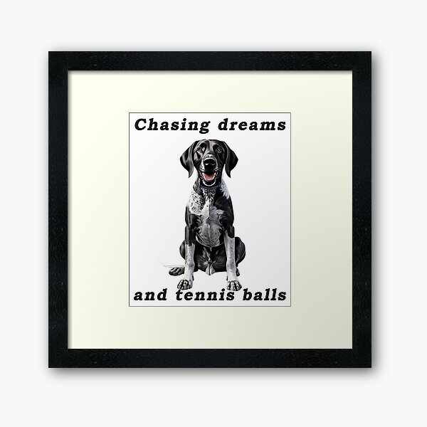 Vista previa del artículo con la obra «Black German Shorthaired Pointer», diseñado y vendido por Pawtraitvibes.