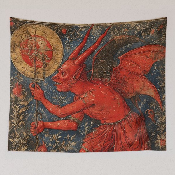 Item preview, Medieval Demon Art designed and sold by TheDarkWardrobe.