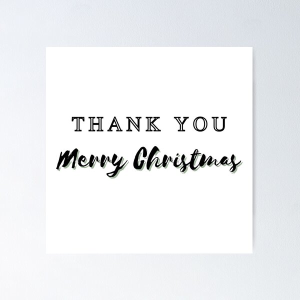 Item preview, Thank you, Merry Christmas designed and sold by Fantasy2Reality.