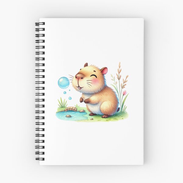Item preview, Capybara Playing with Bubbles designed and sold by Polarisofficial.