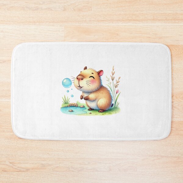 Item preview, Capybara Playing with Bubbles designed and sold by Polarisofficial.