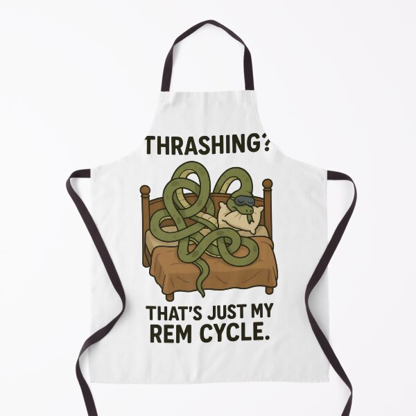 Item preview, Thrashing? That’s Just My REM Cycle – Funny Snake Sleep Design designed and sold by TeeTimeTreasure.