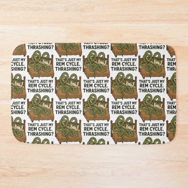 Item preview, Thrashing? That’s Just My REM Cycle – Funny Snake Sleep Design designed and sold by TeeTimeTreasure.