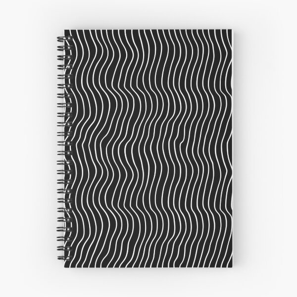 Item preview, Dynamic Black and White Wavy Line Optical Illusion Pattern designed and sold by MySignatureItems.