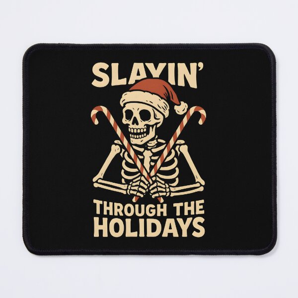Item preview, Slayin’ Through the Holidays – Skeleton with Candy Canes designed and sold by Ashidre.