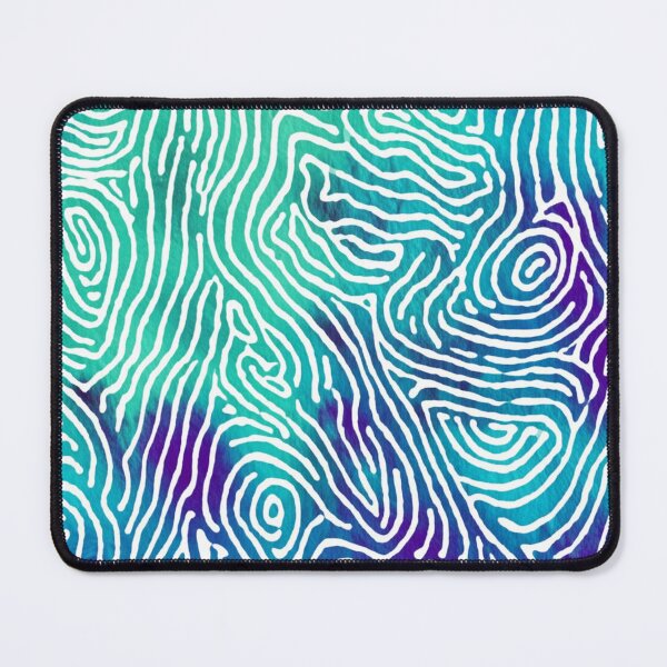 Item preview, Organic Labyrinth Pattern with Teal and Purple Gradient designed and sold by MySignatureItems.