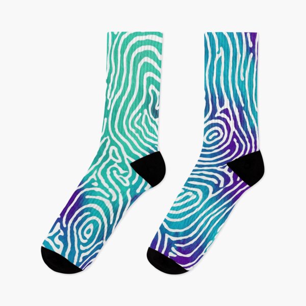Item preview, Organic Labyrinth Pattern with Teal and Purple Gradient designed and sold by MySignatureItems.