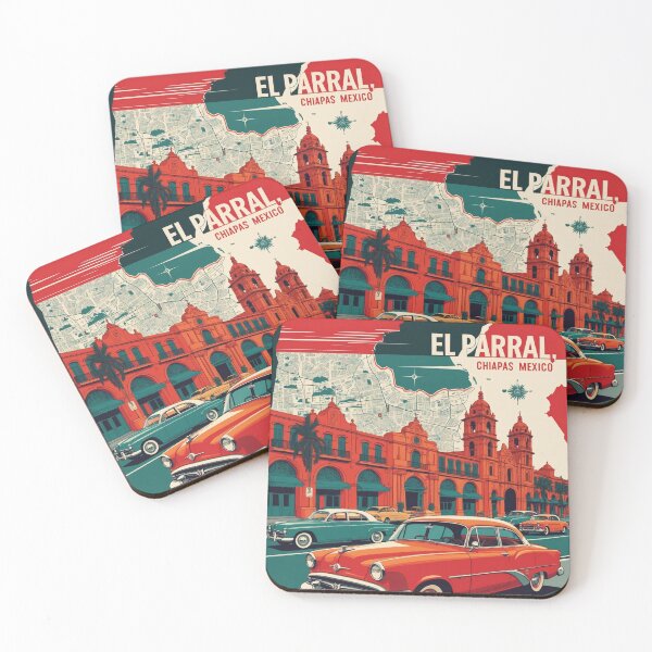 Item preview, El Parral Chiapas Mexico 1950s Vintage Travel Tourism Map designed and sold by TravelersGems.