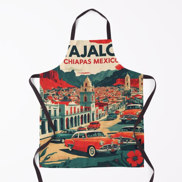 Item preview, Yajalon Chiapas Mexico 1950s Vintage Travel Tourism Map designed and sold by TravelersGems.