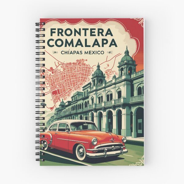 Item preview, Frontera Comalapa Chiapas Mexico 1950s Vintage Travel Tourism Map designed and sold by TravelersGems.