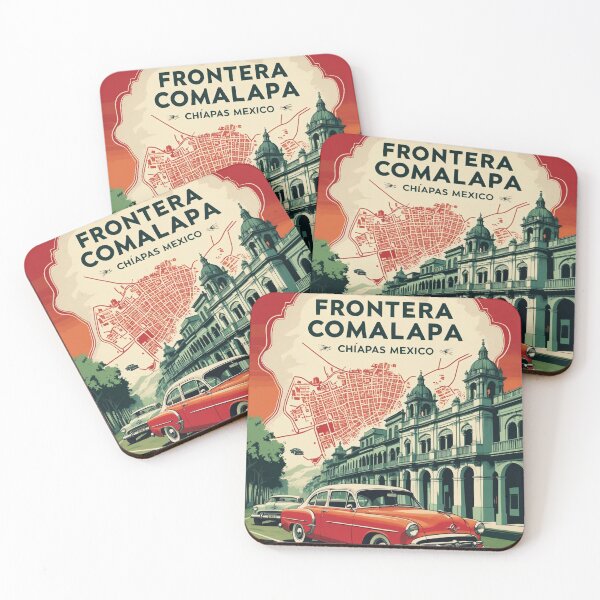 Item preview, Frontera Comalapa Chiapas Mexico 1950s Vintage Travel Tourism Map designed and sold by TravelersGems.