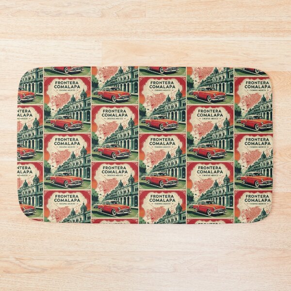 Item preview, Frontera Comalapa Chiapas Mexico 1950s Vintage Travel Tourism Map designed and sold by TravelersGems.