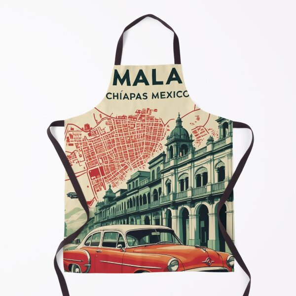 Item preview, Frontera Comalapa Chiapas Mexico 1950s Vintage Travel Tourism Map designed and sold by TravelersGems.