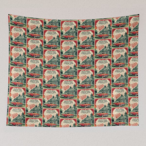 Item preview, Frontera Comalapa Chiapas Mexico 1950s Vintage Travel Tourism Map designed and sold by TravelersGems.