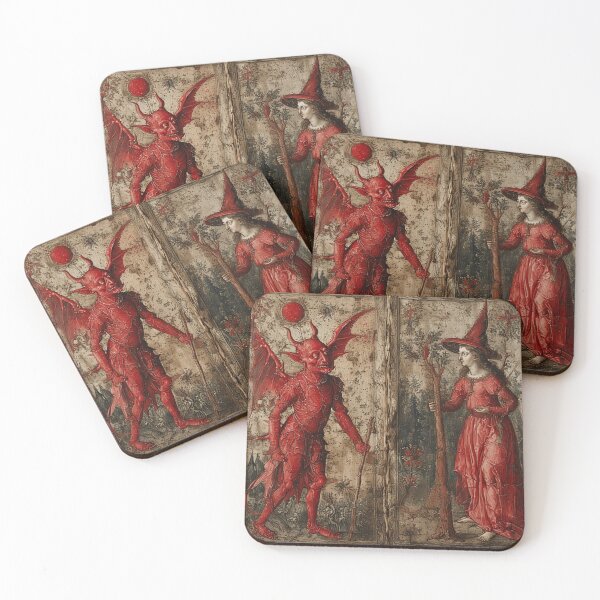 Item preview, Medieval Devil & Witch Art designed and sold by TheDarkWardrobe.