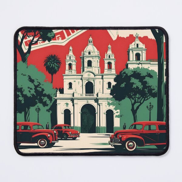 Item preview, San Cristobal de las Casas Chiapas Mexico 1950s Vintage Travel Tourism Map designed and sold by TravelersGems.