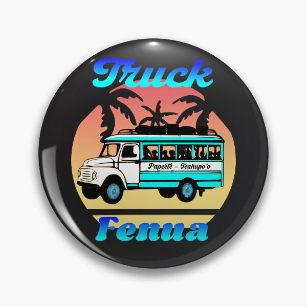 Item preview, POLYNESIAN TRUCK (blue) designed and sold by Nesian-Tahiti.