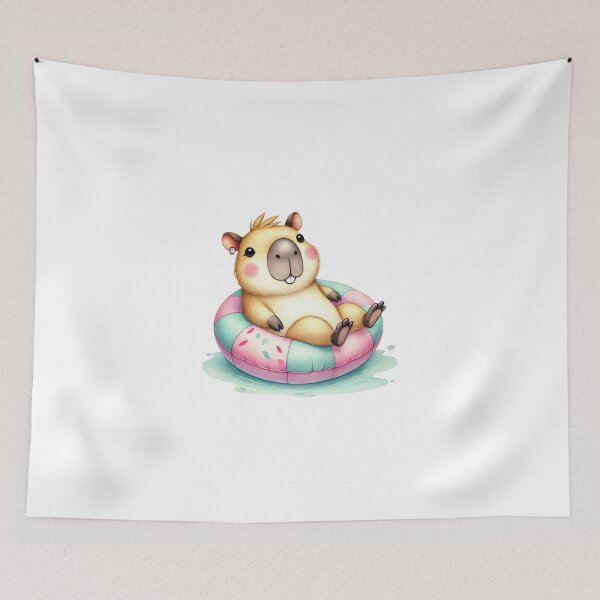 Item preview, Summer Capybara Float designed and sold by Polarisofficial.