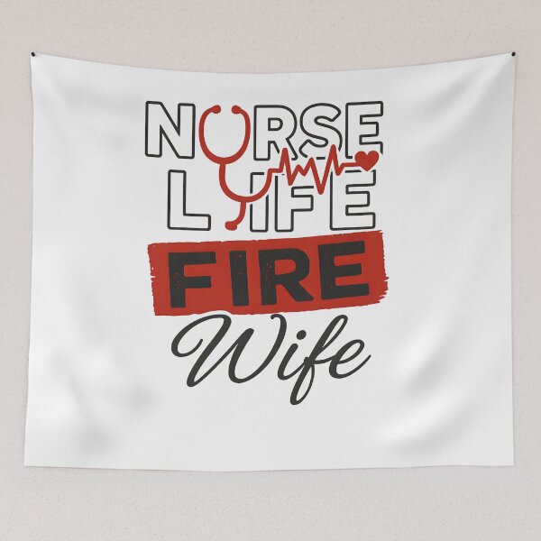 Item preview, Nurse life fire Wife designed and sold by Uglyandcute.