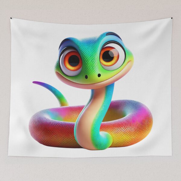 Item preview, Adorable Rainbow Boa designed and sold by Sillytoe.