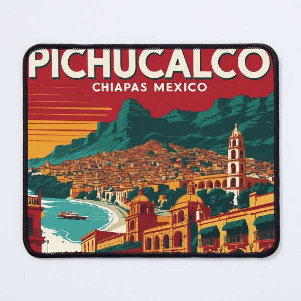 Item preview, Pichucalco Chiapas Mexico 1950s Vintage Travel Tourism Map designed and sold by TravelersGems.