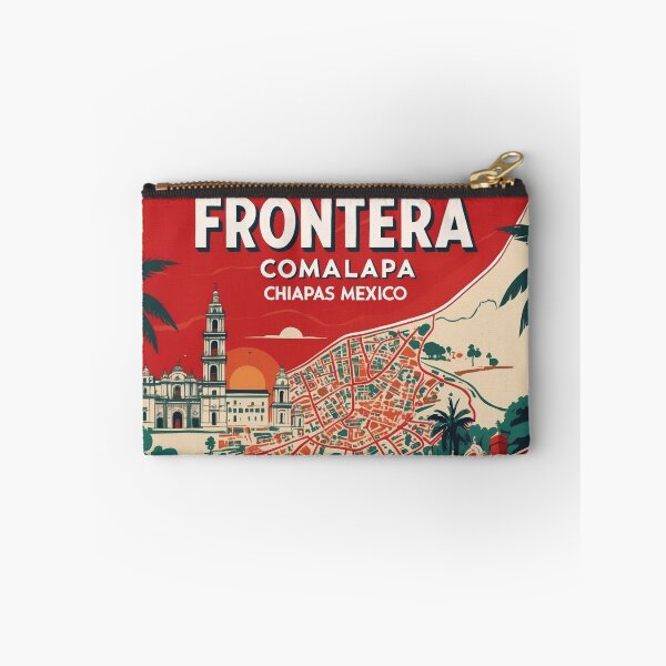 Item preview, Frontera Comalapa Chiapas Mexico 1950s Vintage Travel Tourism Map designed and sold by TravelersGems.