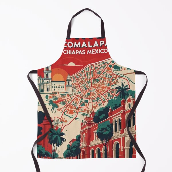 Item preview, Frontera Comalapa Chiapas Mexico 1950s Vintage Travel Tourism Map designed and sold by TravelersGems.