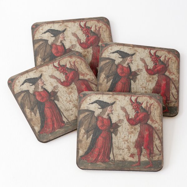 Item preview, Medieval Devil & Wizard Art designed and sold by TheDarkWardrobe.
