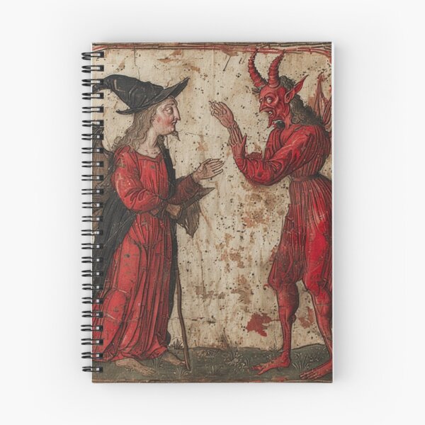Item preview, Medieval Devil & Wizard Art designed and sold by TheDarkWardrobe.