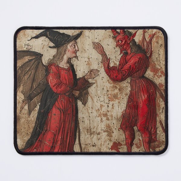 Item preview, Medieval Devil & Wizard Art designed and sold by TheDarkWardrobe.