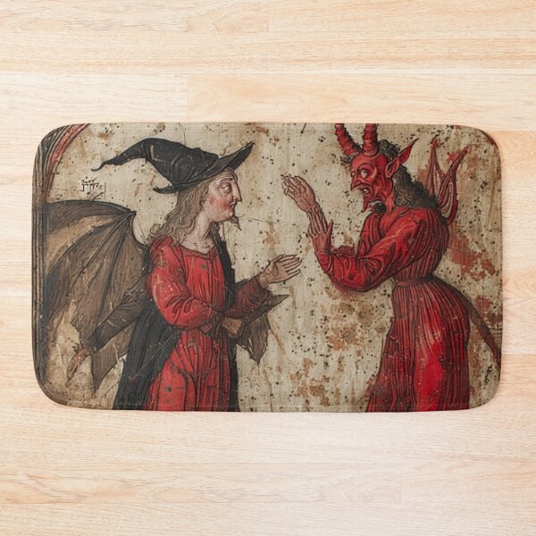 Item preview, Medieval Devil & Wizard Art designed and sold by TheDarkWardrobe.
