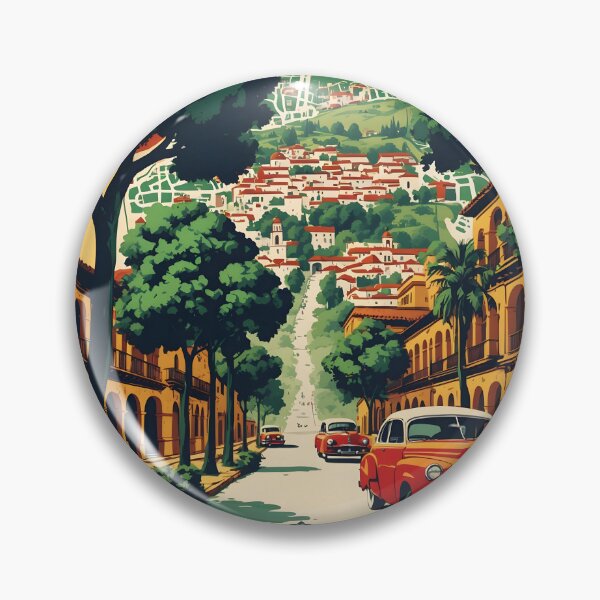 Item preview, San Cristobal de las Casas Chiapas Mexico 1950s Vintage Travel Tourism Map designed and sold by TravelersGems.