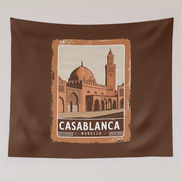 Item preview, A Vintage Illustration of Casablanca - Morocco  designed and sold by GoodOldVintage.