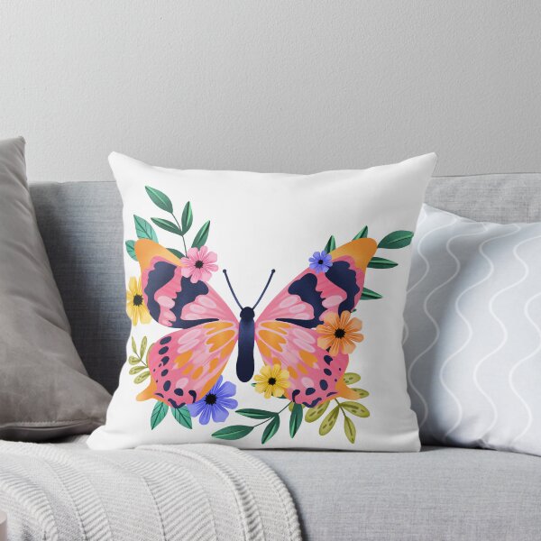 Artikelvorschau, Schmetterling in einem süßen Gartenaufkleber entworfen und verkauft von DesignPMG.