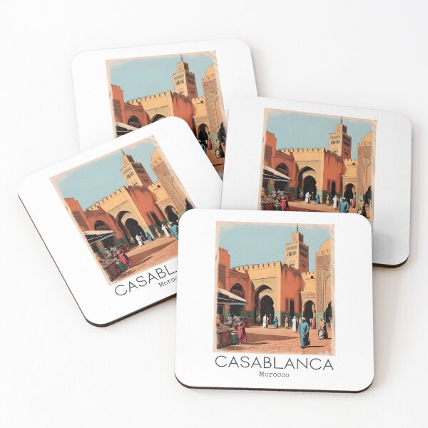 Item preview, A Vintage Illustration of Casablanca - Morocco  designed and sold by GoodOldVintage.