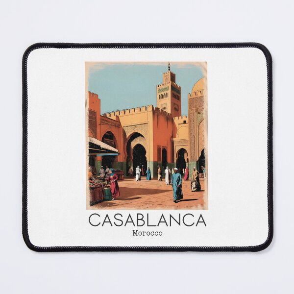 Item preview, A Vintage Illustration of Casablanca - Morocco  designed and sold by GoodOldVintage.