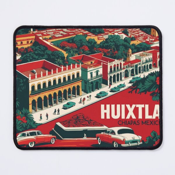 Item preview, Huixtla Chiapas Mexico 1950s Vintage Travel Tourism Map designed and sold by TravelersGems.