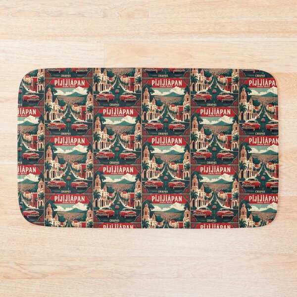 Item preview, Pijijiapan Chiapas Mexico 1950s Vintage Travel Tourism Map designed and sold by TravelersGems.