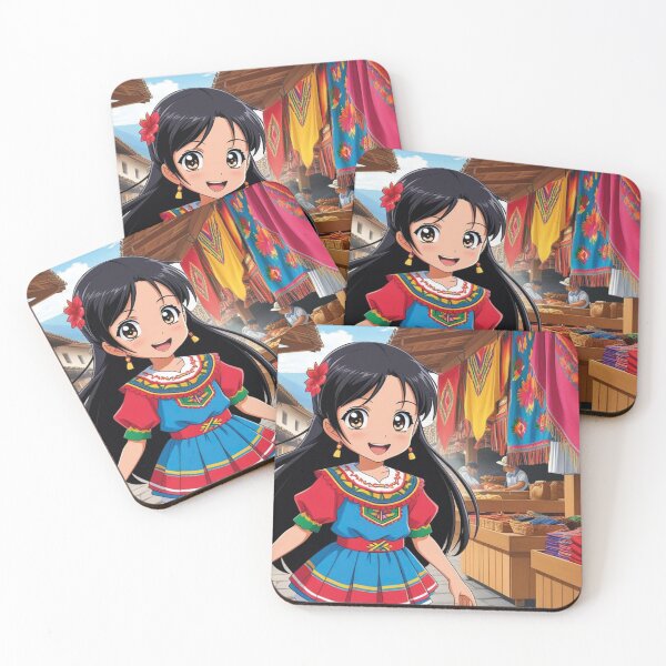 Item preview, girl in an arts plaza in Ecuador designed and sold by MerlinWear.