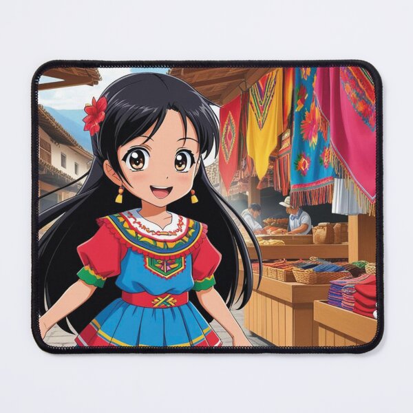 Item preview, girl in an arts plaza in Ecuador designed and sold by MerlinWear.