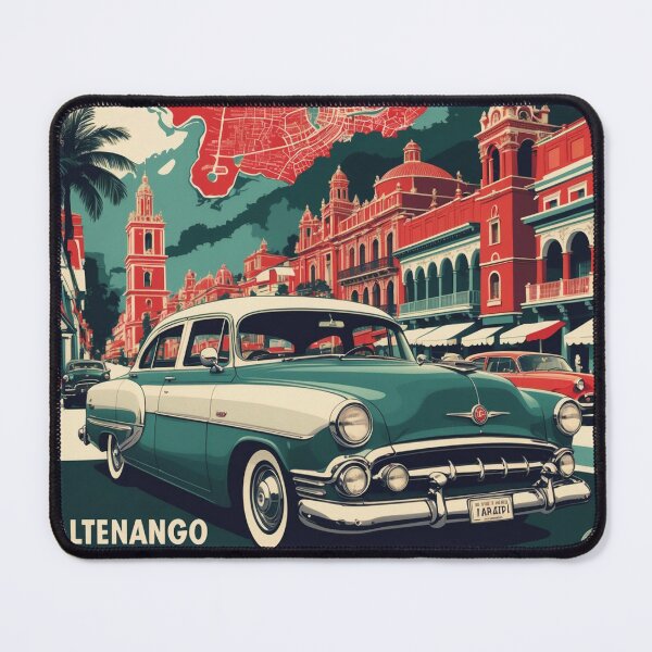 Item preview, Jaltenango Chiapas Mexico 1950s Vintage Travel Tourism Map designed and sold by TravelersGems.