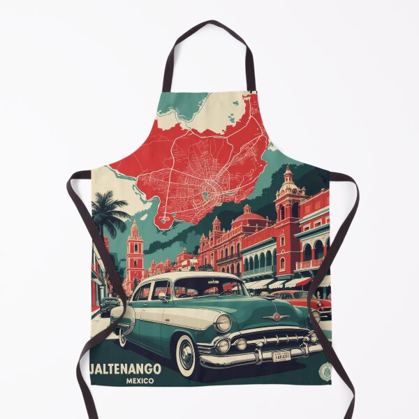 Item preview, Jaltenango Chiapas Mexico 1950s Vintage Travel Tourism Map designed and sold by TravelersGems.