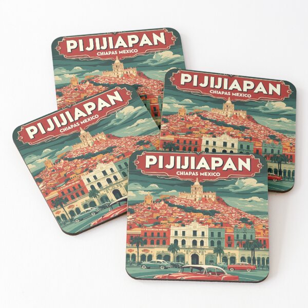 Item preview, Pijijiapan Chiapas Mexico 1950s Vintage Travel Tourism Map designed and sold by TravelersGems.