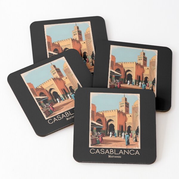 Item preview, A Vintage Illustration of Casablanca - Morocco  designed and sold by GoodOldVintage.