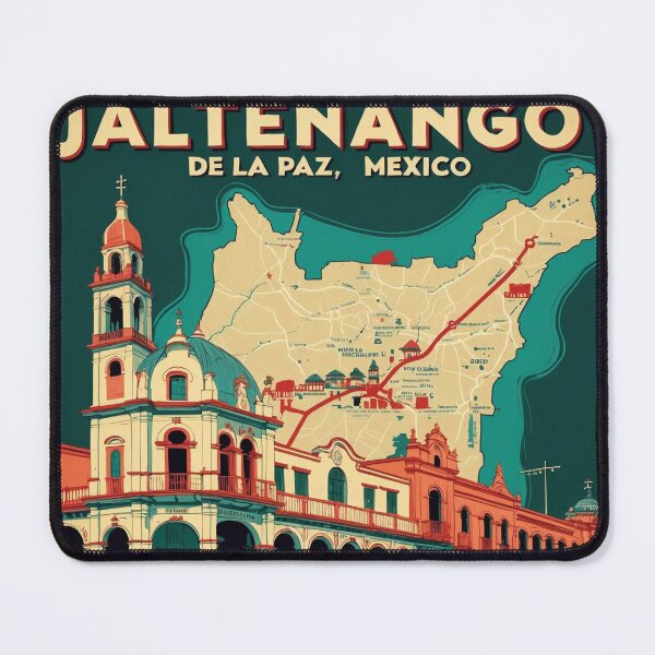 Item preview, Jaltenango Chiapas Mexico 1950s Vintage Travel Tourism Map designed and sold by TravelersGems.
