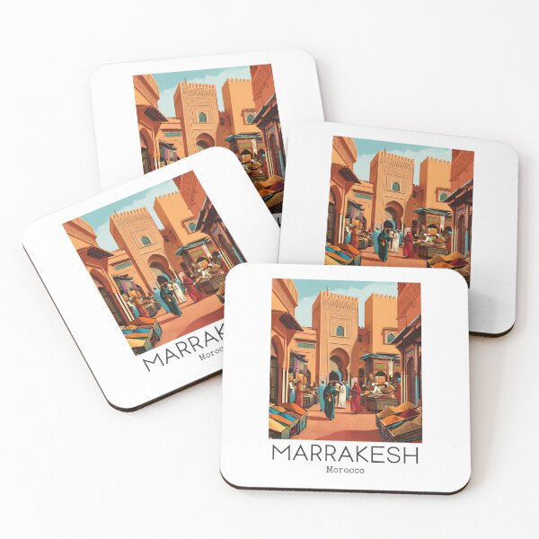 Item preview, A Vintage Illustration of Marrakesh - Morocco  designed and sold by GoodOldVintage.