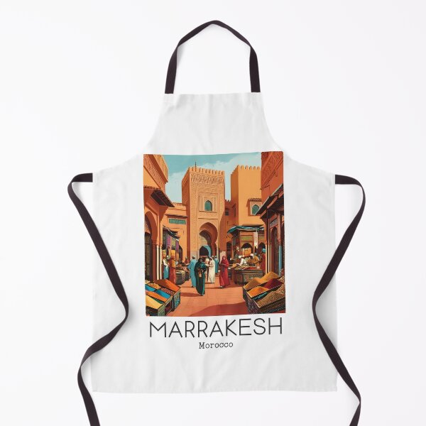 Item preview, A Vintage Illustration of Marrakesh - Morocco designed and sold by GoodOldVintage.
