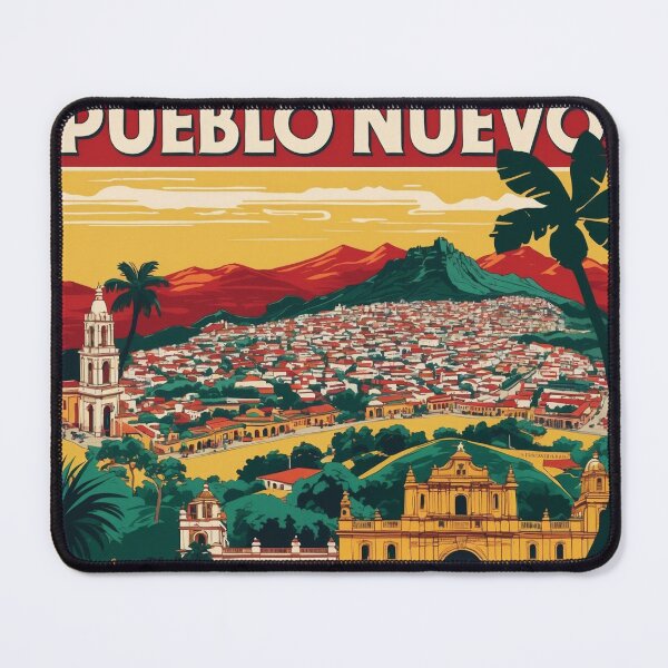 Item preview, Pueblo Nuevo Chiapas Mexico 1950s Vintage Travel Tourism Map designed and sold by TravelersGems.